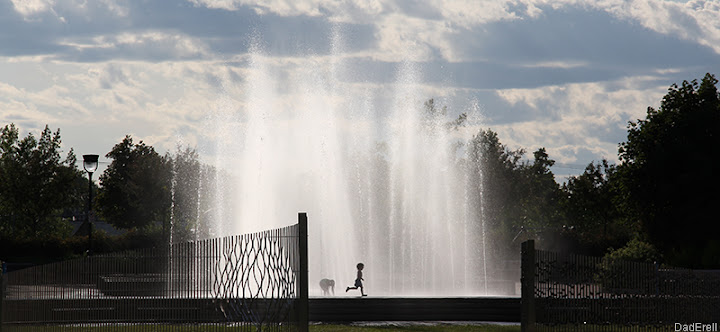 Jets d'eau du parc Jean Duceppe, Montréal 