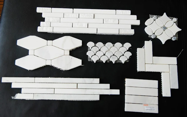 marble tile for fireplace, marble mosaic tile