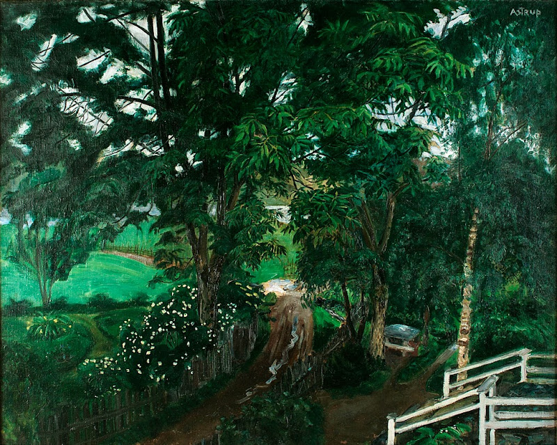Nikolai Astrup - Rainy Atmosphere under the Trees