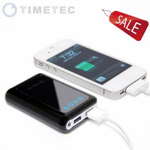 Timetec Xamp2 8400mah High Capacity External Battery Pack Power Bank Charger with Flashlight for Apple:iPad Mini/The New iPad, iPad 2,iPhone 5, iPhone 4 4s 3Gs 3G, iPod Touch / Samsung Galaxy S4 IV i9500,S3 i9300, S2 S II i9100, Galaxy Nexus, Galaxy Note 2, Epic 4G / Blackberry Z10/ Torch Bold ...