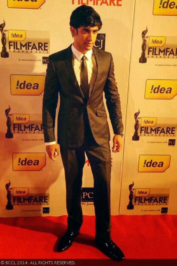 Kai Po Che! actor Amit Sadh at the 59th Idea Filmfare Awards 2013, held at the Yash Raj Studios in Mumbai, on January 24, 2014.