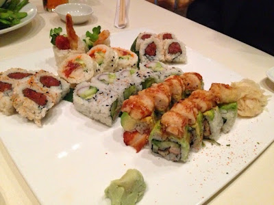 The Signature Tuna Nigiri, Uptown Dragon and Crazy Maki, California roll, Uptown Sushi Houston The Signature Tuna Nigiri, Uptown Dragon and Crazy Maki, California roll, Uptown Sushi Houston