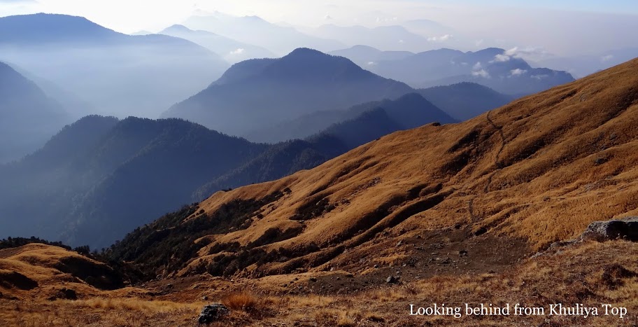 looking behind from Khuliya Top