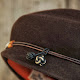 Fur Felt Cap Dark Brown