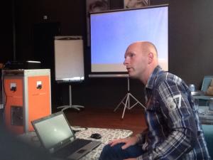 Martin Leusink in action at XPages & Beer