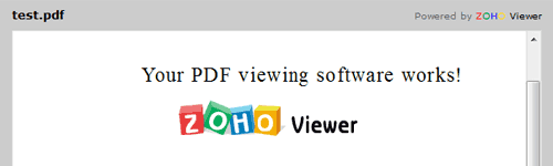 ZOHO PDF Viewer plugin for jQuery