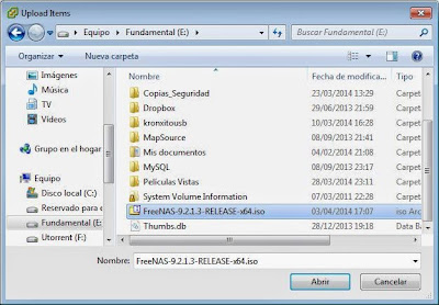 Preparar fichero ISO de FreeNAS en VMware ESXi
