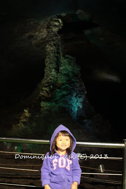 The large stalagmite at the end of the trek