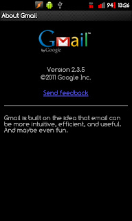 Gmail 2.3.5 Blacked Out