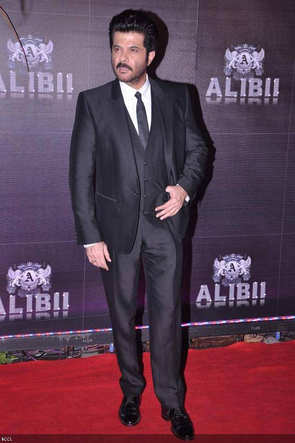 A suave looking Anil Kapoor during Bollywood actress Sridevi's birthday party, held in Mumbai, on August 17, 2013. (Pic: Viral Bhayani)