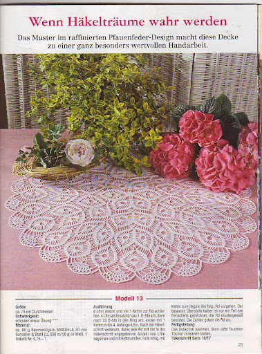 Crochet Knitting Handicraft: Tissues table