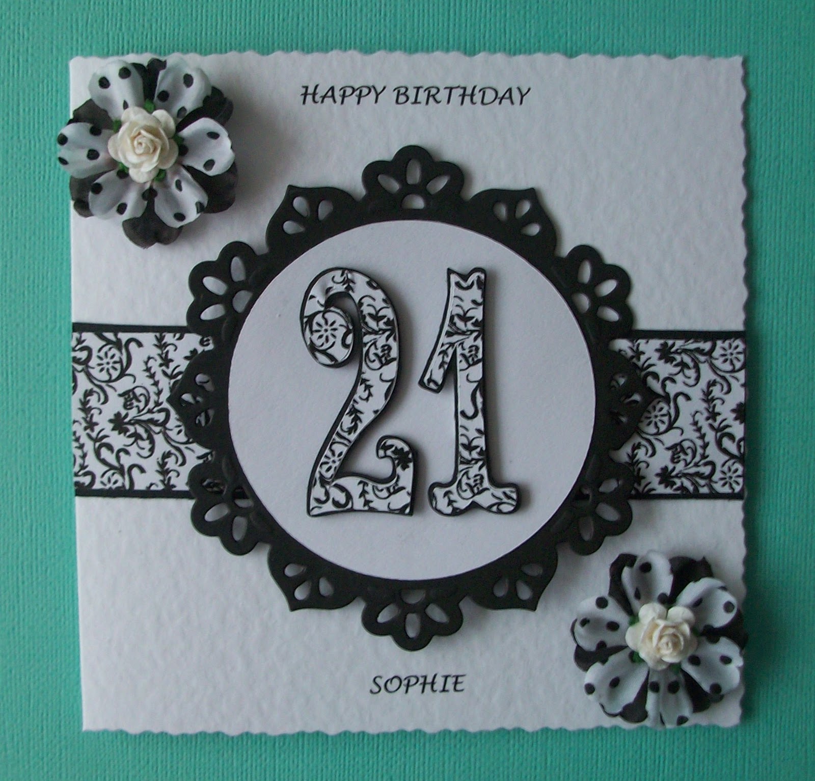 Bizzie Lizzie Cards 21st Birthday Card