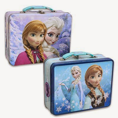  Disney Frozen Embossed Tin Lunch Box Set of 2