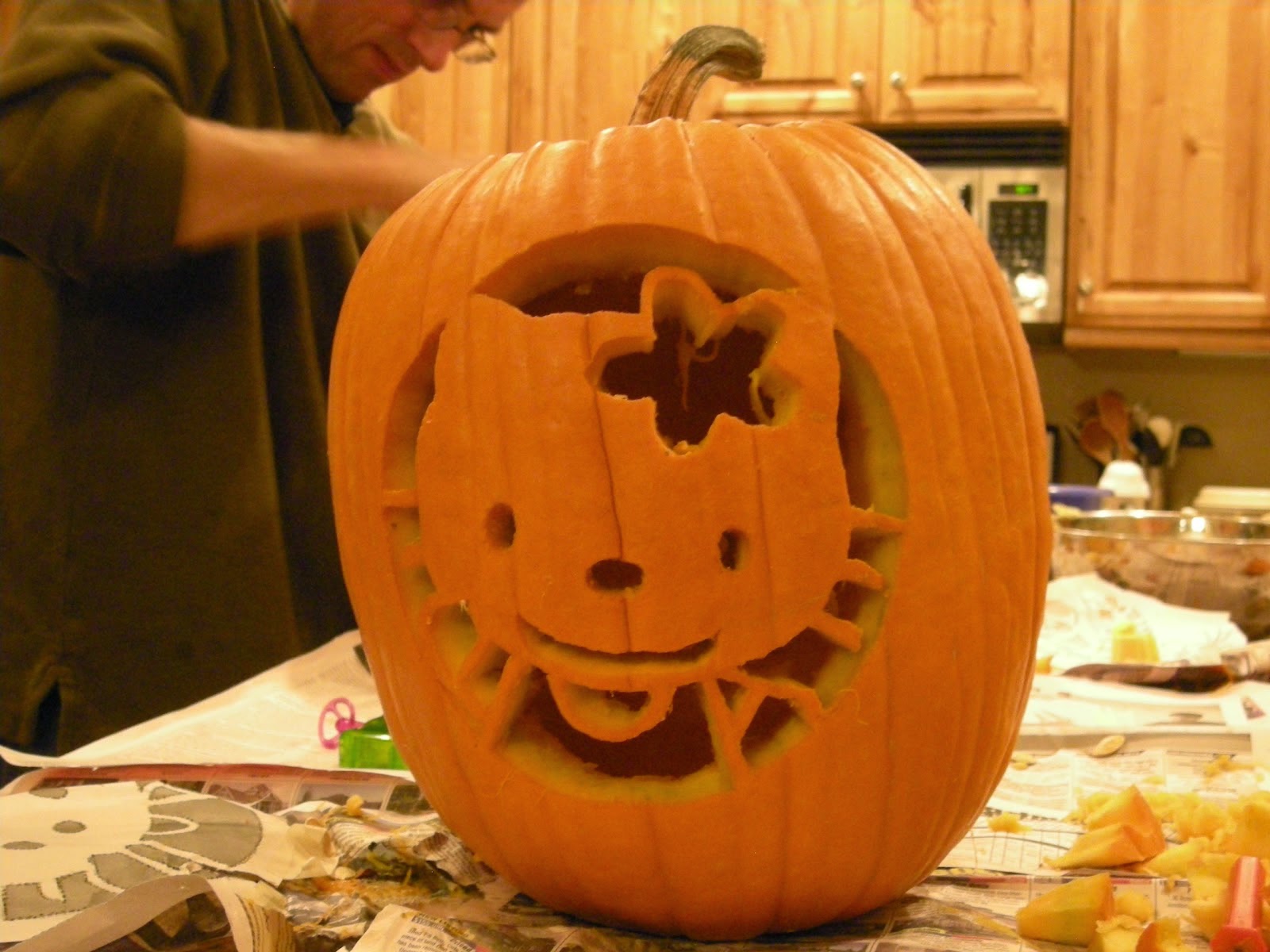 Free Printable Pumpkin Carving Patterns Hello Kitty