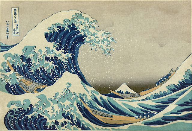 La gran ola de Kanagawa arte japonés