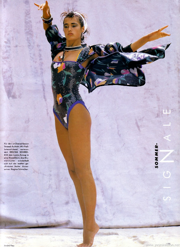 Yasmin Le Bon para Vogue Alemania (junio 1985)