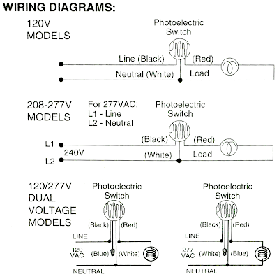 General Instructions: Photocontrol - SCI PowerTech 480V Photocell Wiring-Diagram SCI PowerTech