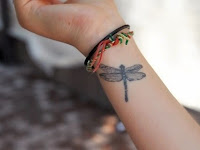 3d Dragonfly Tattoo On Wrist