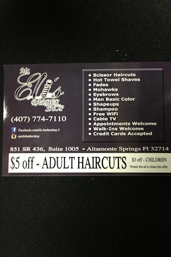 Barber Shop «Mr Eli Barber Shop», reviews and photos, 851 FL-436, Altamonte Springs, FL 32714, USA