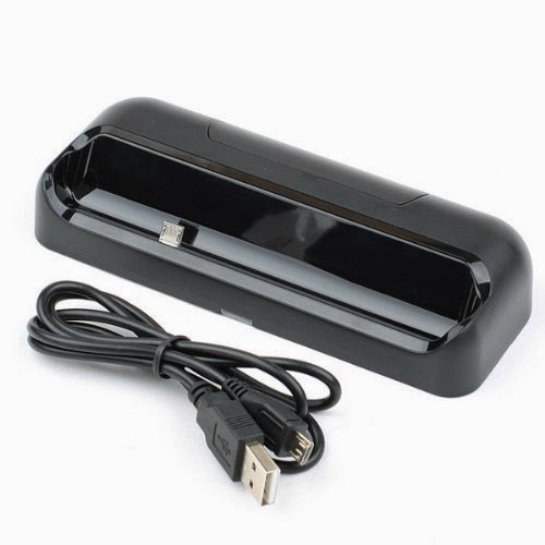  NEW USB Sync Cable Charger Cradle Desktop Dock Station for HTC One X Black