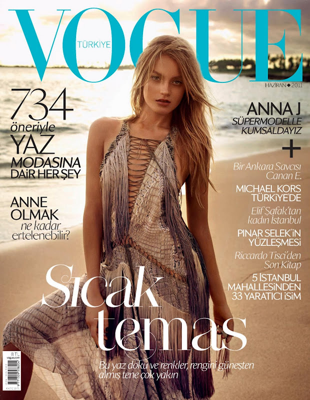 Anna Maria Jagodzinska para Vogue Turquia junio 2011 (Cover)