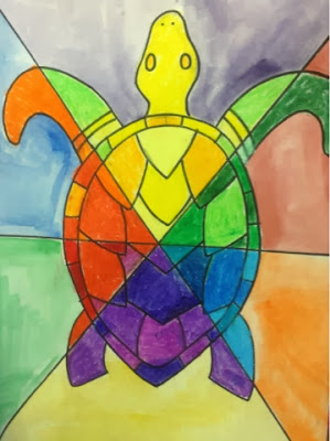 Positive ARTtitude: 5th Grade- Color Wheel Project