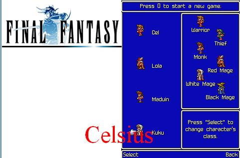 Game Final Fantasy I [By Namco]