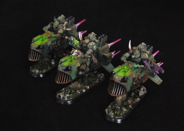 Mariners Blight - A Maritime Inspired Lovecraftian Chaos Marine Army  Blight_Bikes_Painted_01