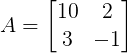 exemplo determinante 2x2