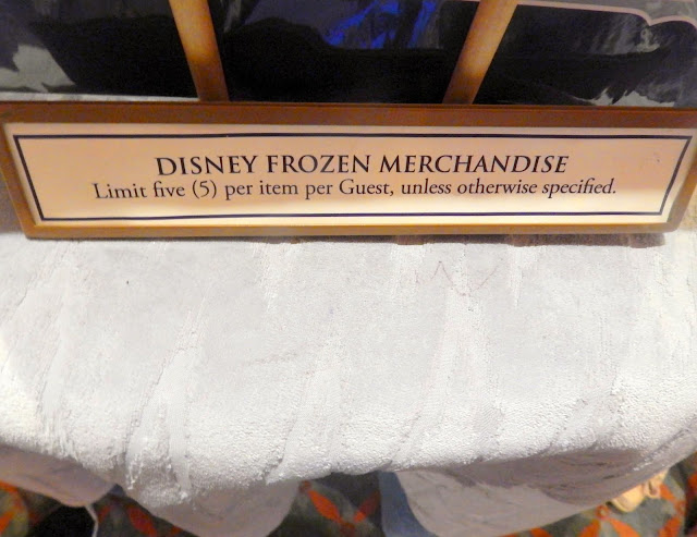Frozen frenzy at Disney World - limit to purchases at the Puffin's Roost