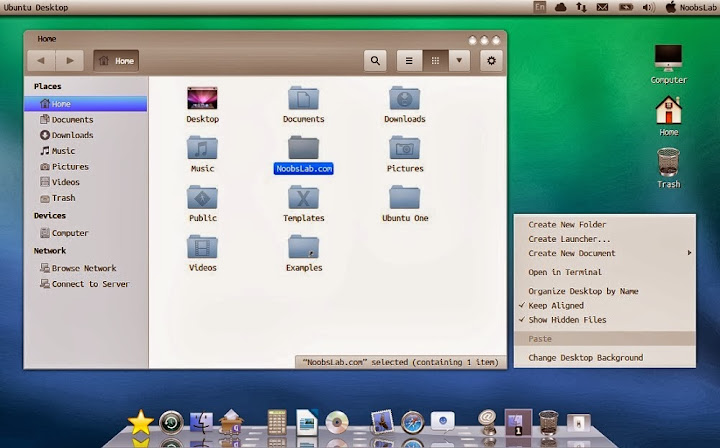 Instalar Mac OS X Theme Pack en Ubuntu 13.10 Saucy Salamander