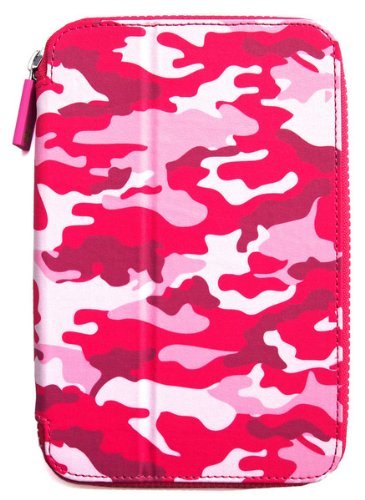 PUNCHCASE Ace Zip Around Standing Case, Pink Camoflage - Made for Kindle Fire (does not fit Kindle Fire HD)