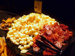 2013 Showcase of Wine and Cheese for the Boys and Girls Club cheese buffet Black Diamond Canadian 2 year cheddar