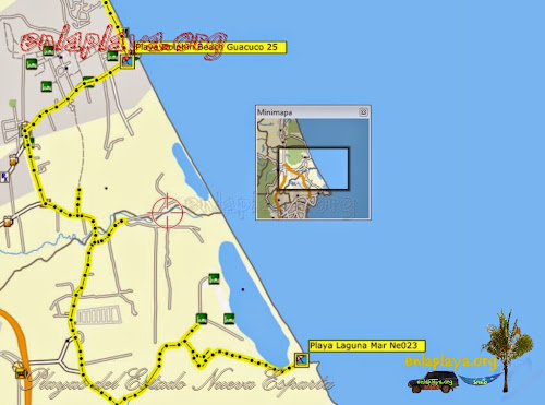 Mapa de Playas del sector LagunaMar