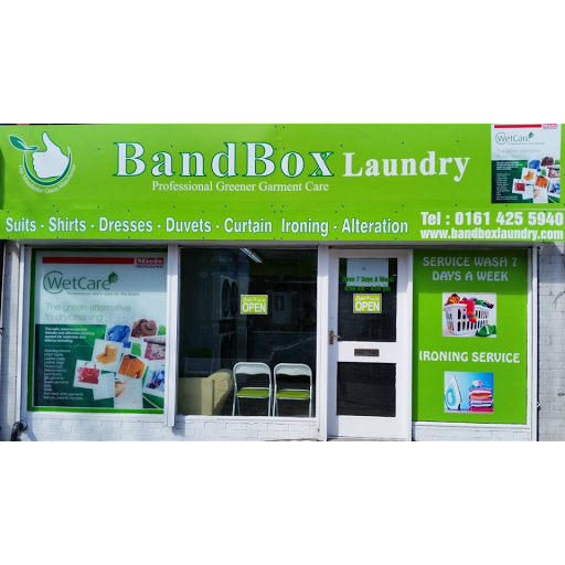 Bandbox Laundry and Dry cleaners logo