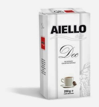 Coffee Caffè Aiello 'WHITE' decaffeinated (Italian ground coffee) 250-gram brick (Pack of 24) For Sale Online Cheap
