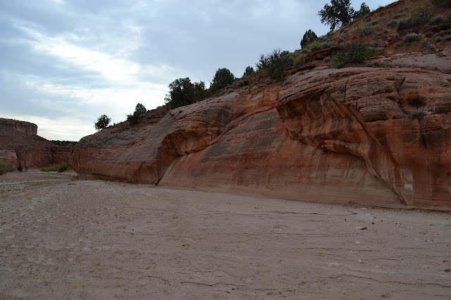 large, smooth section as the canyon narrows