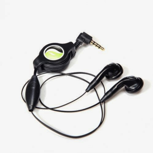  Fonus Retractable Wired Stereo 3.5mm Headset Headphones with Microphone Hands-free Earphones Dual Earbuds Earpieces for iPhone 5 4S 4 3GS - iPod Touch - Samsung Galaxy S4 S3 S2 - BlackBerry Z10 Q10 - HTC ONE - DROID DNA - Samsung Galaxy Note 2 II