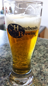 Beer sample at Horseheads Brewing, NY - Pale Expedition Ale