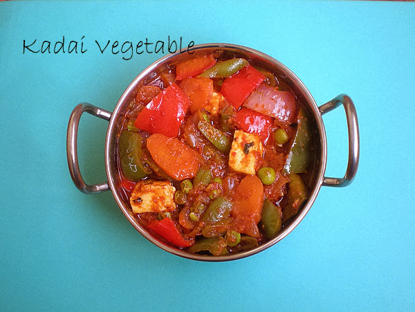 Kadai Vegetable Recipe 