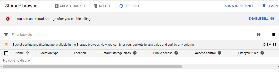 gcp storage bucket