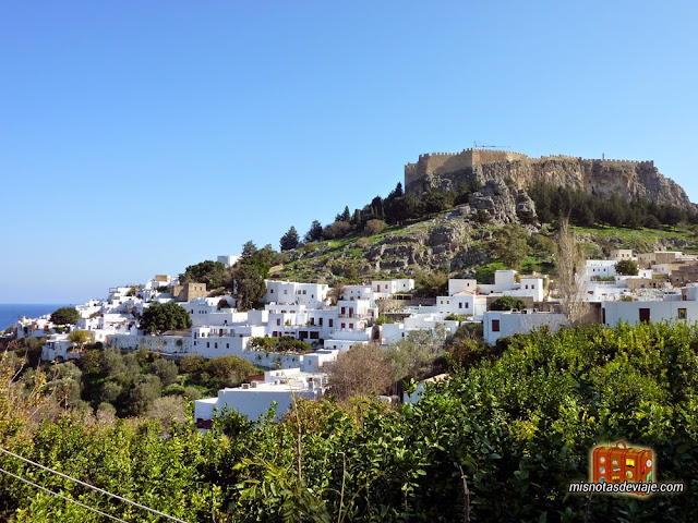 Vistas de Lindos acrópolis de lindos