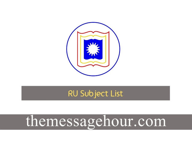 Rajshahi-University-Subject-List