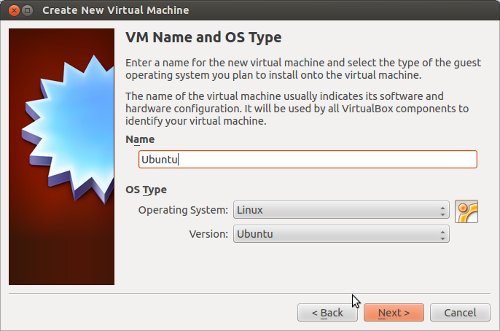 virtualbox - create virtual machine