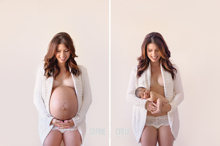 Fun Idea: 15 Adorable Before & After Maternity Photos