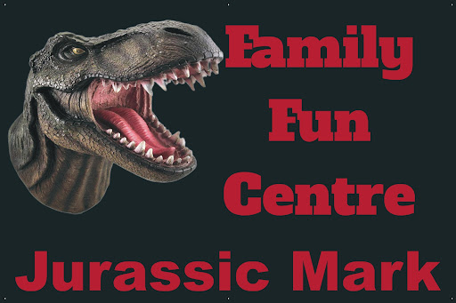 Markrockon Lapidary Supplies & Jurassic Family Fun Centre. You bet Jurassic all ages have fun! logo