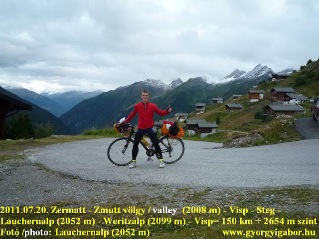 Györgyi Gábor : Lauchernalp (2052 m)  bringatúra / bicycle tour