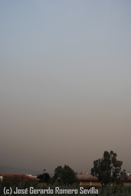 Importante advección de polvo sahariano en el Mediterráneo español (18-10-12)