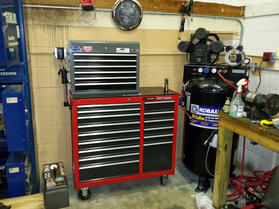 where is model number on craftsman tool chest? 2