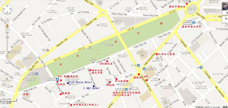 范五老街地區地圖示意